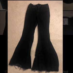 Free people size 28 Black Flare Jeans